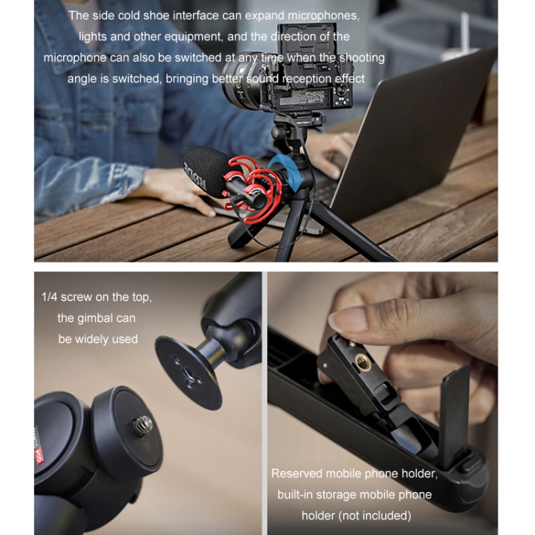 PGYTECH Camera Mobile Phone Desktop Pan Tilt Handheld Tripod ...