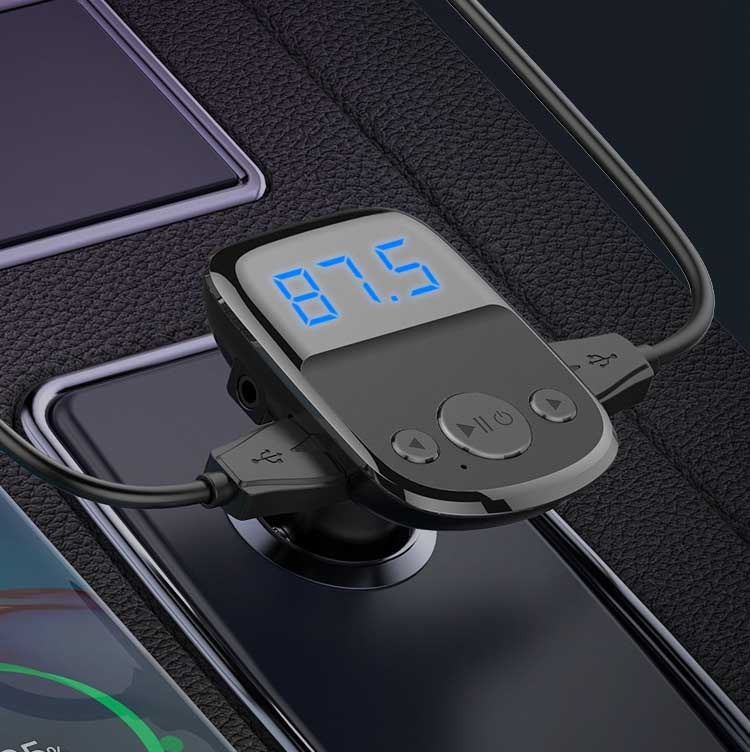LDNIO C706Q QC3.0+AUTO-ID Car Bluetooth FM Music Digital Display Car Charger with 8 Pin Cable LDNIO C706Q QC3.0+AUTO-ID Car Bluetooth FM Music Digital Display Car Charger with 8 Pin Cable