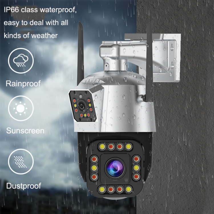 YCL-022-0217 Outdoor Home Remote HD Night Visual Monitoring WIFI Camera, Spec: EU Plug (4 Million Pixels) - B4
