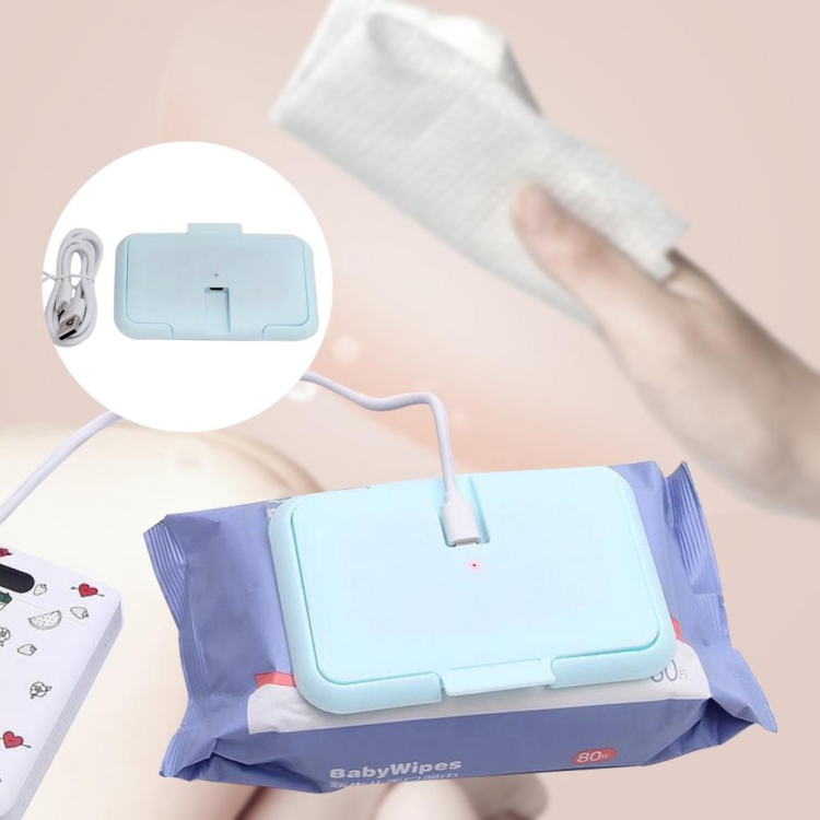 Chauffage Portatif USB Pour Lingettes Humides - Chauffage En 10-15min, Température 40°C (104°F) - Pour Bébé, Maison, Voiture - 4