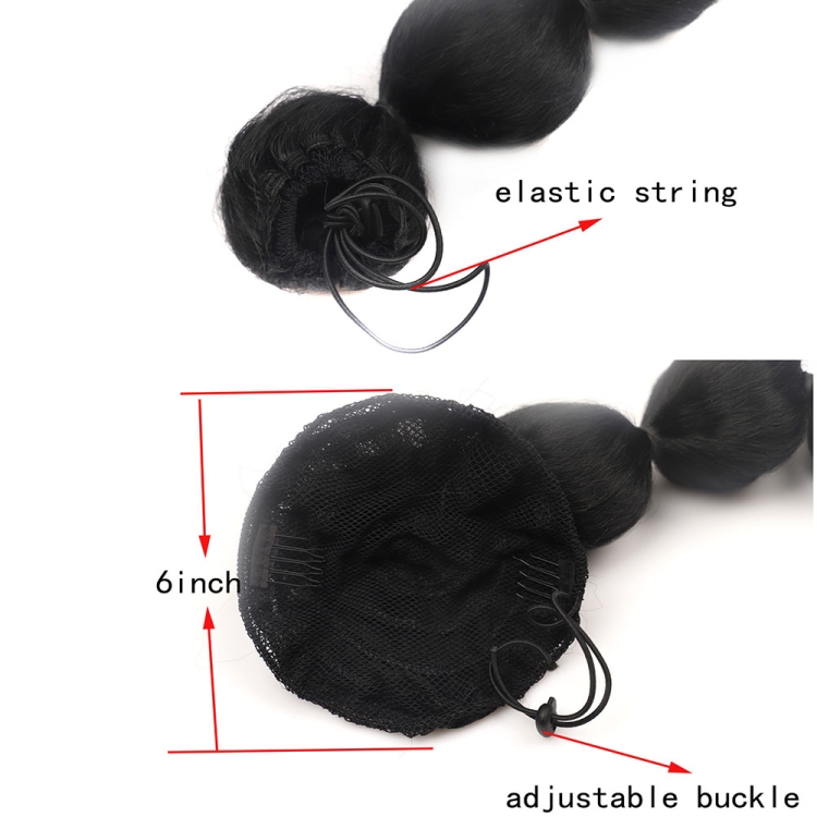 DLMW01 Bubble Shape Shaggy Wig Ponytail Drawstring Long Ponytail Wigs, Spec: 2 - B3