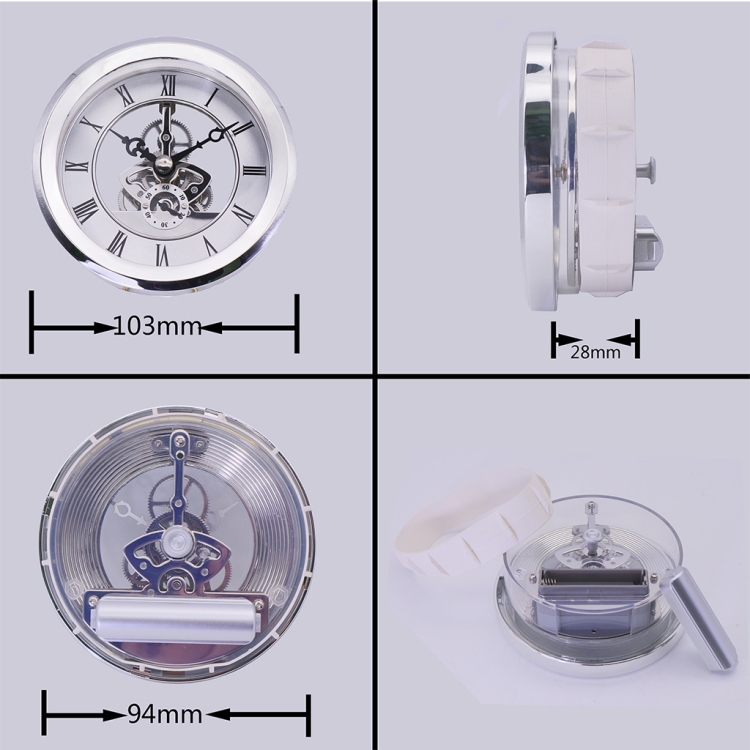 thumbnail image 2 of 103mm Arabic Clock For Caravans, Motorhomes & Boats - Silver Bezel By Time And Weather Instruments 2 of 5