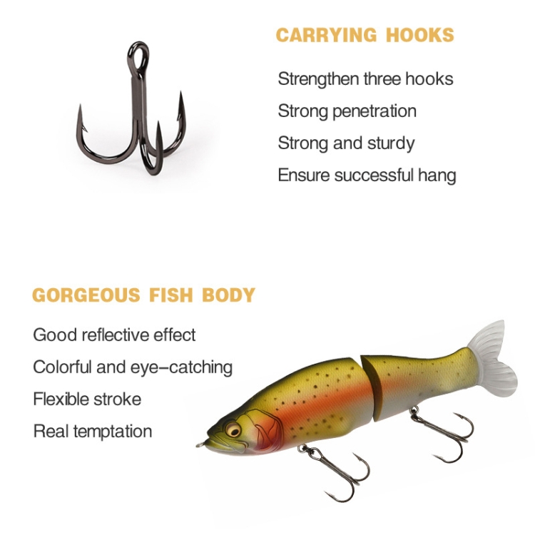 135mm Lure Bait Bionic Fishing Lures Slowly Sinking Pencil Knobby Fish Hard  Bait Fishing Gear(P)