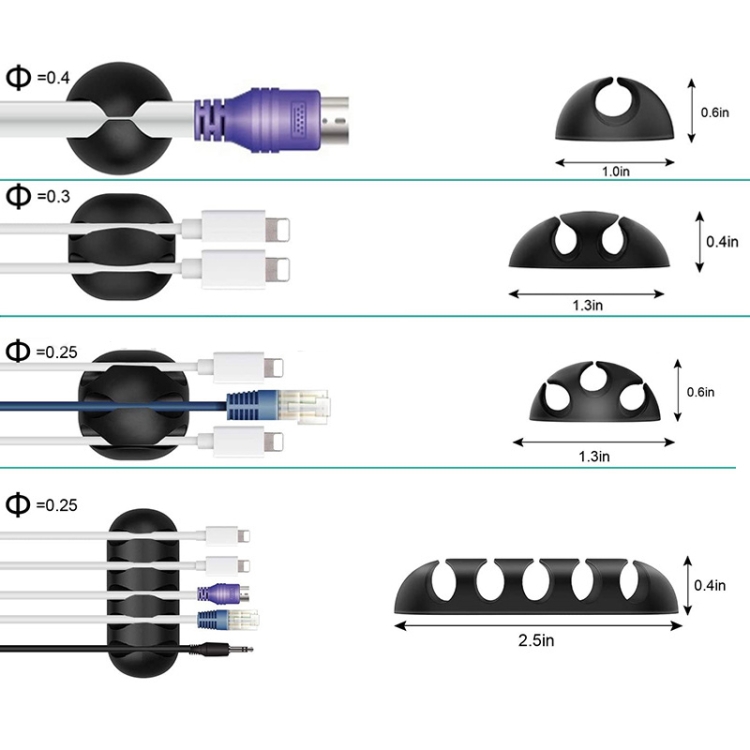 3 In 1 5m Kit Cord Management Organizer Kit Cable Sleeve With Zipper Cable Clip 3 In 1 5m Kit Cord Management Organizer Kit Cable Sleeve With Zipper Cable Clip