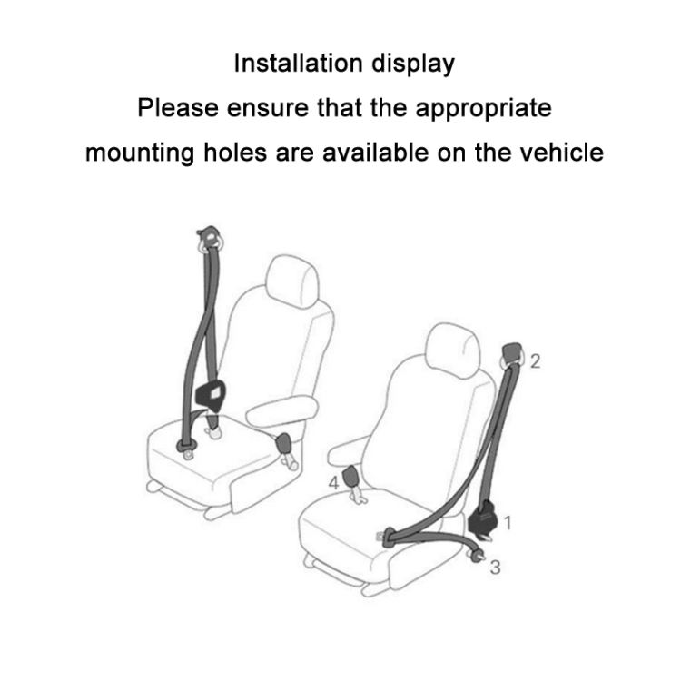 Cintura di sicurezza universale per auto retrofit a 3 punti con blocco di  emergenza (ferro a barra)