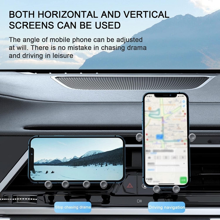 Oatsbasf Car Gravity Phone Holder For 4.7-6.9 Inch Phone,Spec: Paste Version Silver Oatsbasf Car Gravity Phone Holder For 4.7-6.9 Inch Phone,Spec: Paste Version Silver