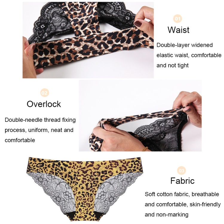  Womens Comfort Sexy Pattern Sexy Panties Low Rise Soft