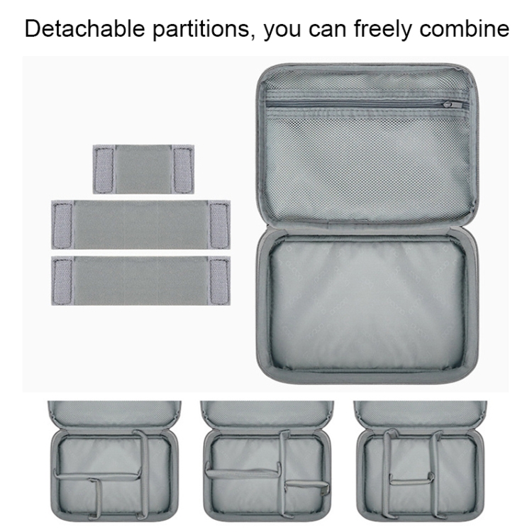 Baona Multifunctional Earphone Data Cable Digital Storage Bag, Spec: XL (Gray) Baona Multifunctional Earphone Data Cable Digital Storage Bag, Spec: XL (Gray)