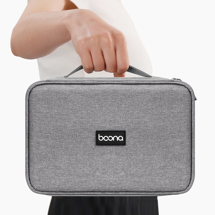 Baona Multifunctional Earphone Data Cable Digital Storage Bag, Spec: XL (Black) Baona Multifunctional Earphone Data Cable Digital Storage Bag, Spec: XL (Black)