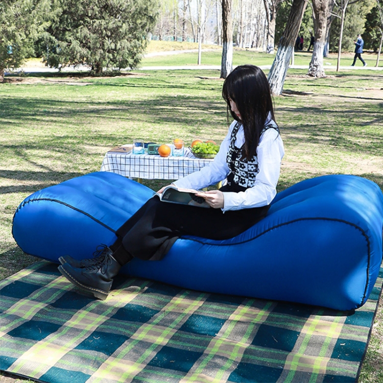 1832B Outdoor Portable One-Touch Automatic Inflatable Sofa Foldable Seat(Gray) - B3