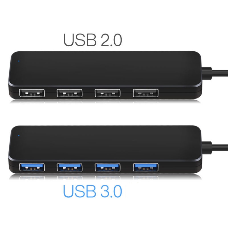 AB3-L42 Concentrador de 4 puertos HUB de alta velocidad 5G Extension Dock USB3.0 HUB Longitud: 25 cm - B1