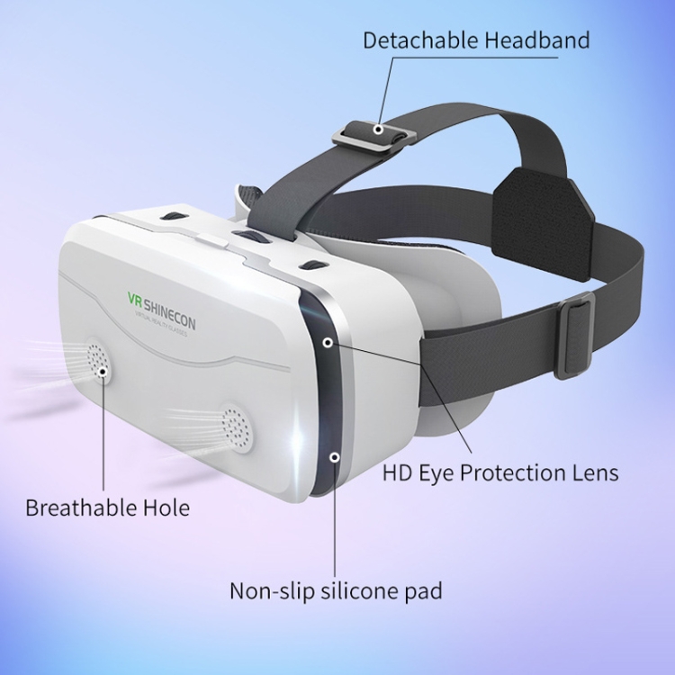 VRSHINECON G15 Casco Realidad virtual Gafas VR Todo en uno Juego Teléfono Gafas 3D (Negro) - B3