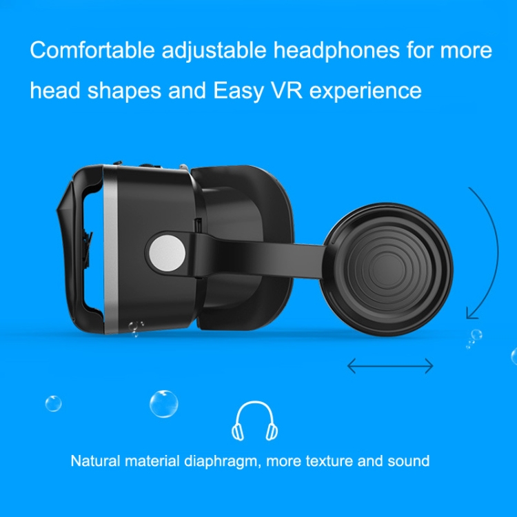 VR SHINECON G04EA Aumento de la versión 7th VR Gafas 3D Juego de realidad virtual Gafas digitales con auriculares - B5