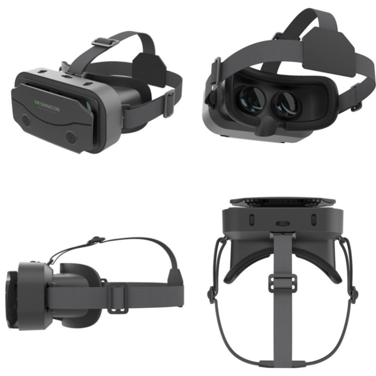 VR SHINECON G13 Gafas de realidad virtual VR Teléfono móvil Juego de películas Gafas digitales 3D (Negro) - B1