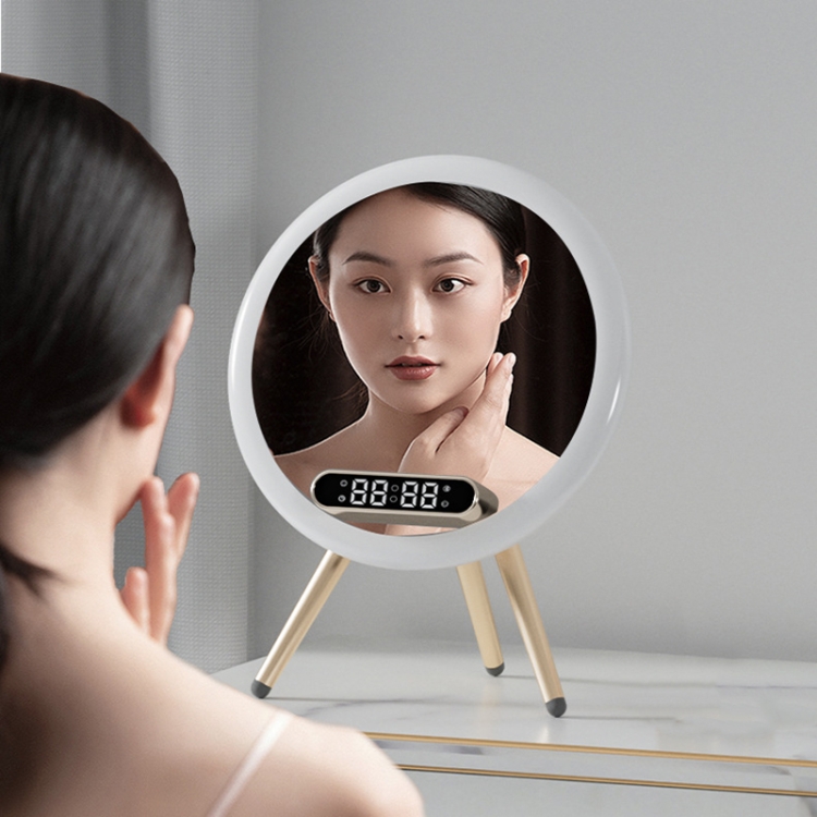 XRR Specchio per il trucco con luci, specchio da trucco touch screen  specchio cosmetico regolabile con supporto, specchio da viaggio portatile  per il trucco, da tavolo, bagno : : Casa e cucina