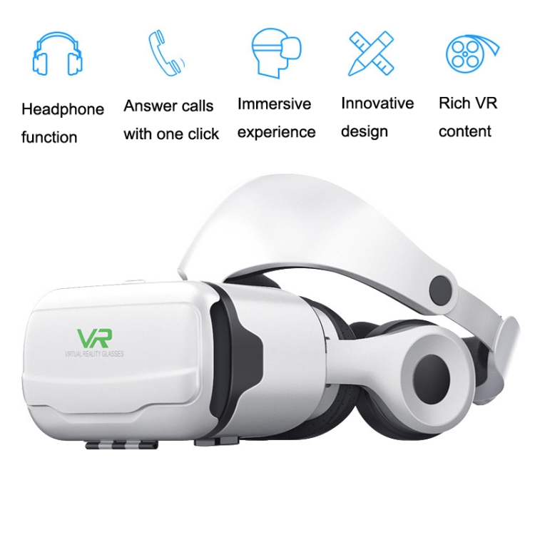 VR SHINECON G02EF teléfono móvil 3D realidad Virtual VR juego casco gafas con auriculares - B3