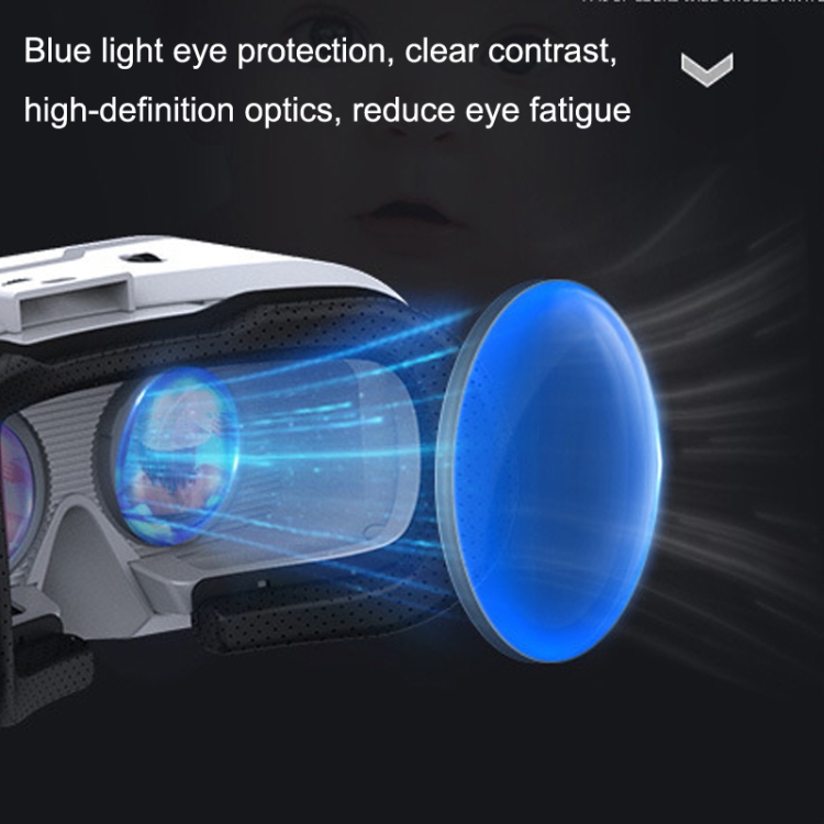 VR SHINECON G02EF teléfono móvil 3D realidad Virtual VR juego casco gafas con auriculares - B5
