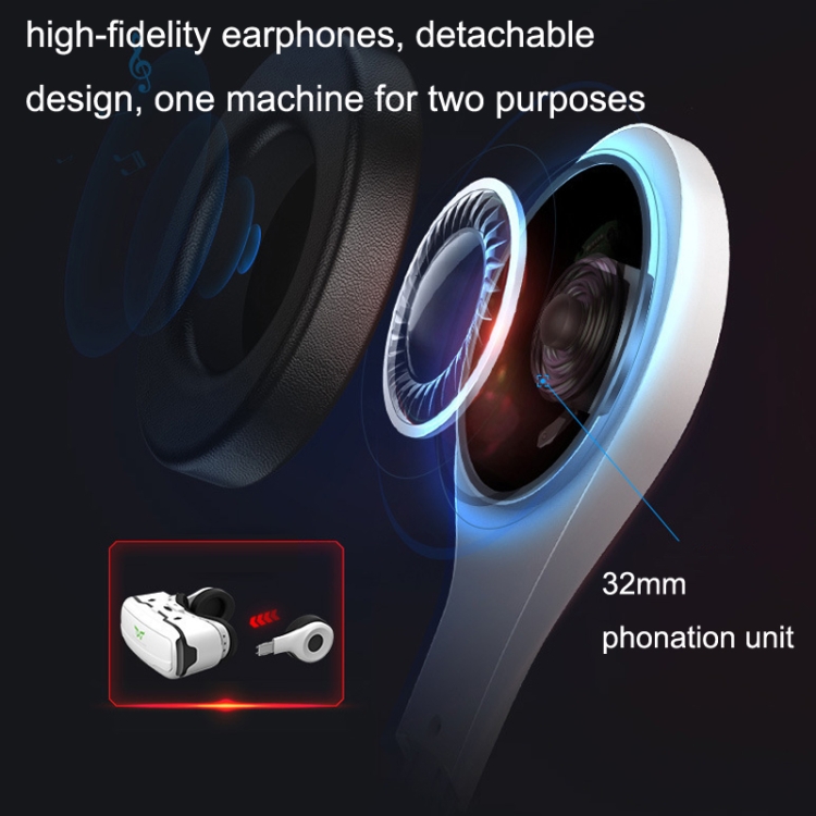 VR SHINECON G02EF + B01 Mango Teléfono móvil 3D Realidad virtual VR Juego Casco Gafas con auriculares - B6