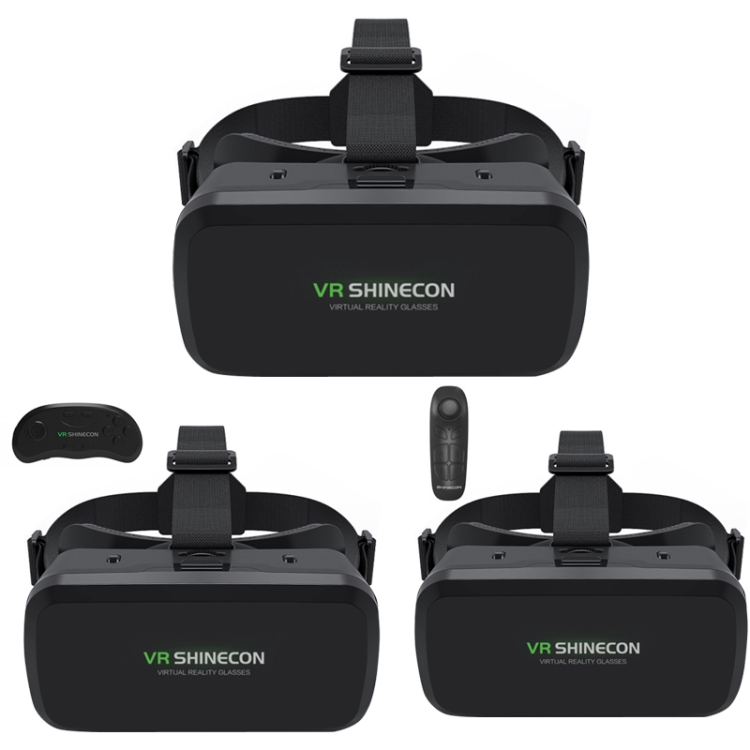 VR SHINECON G06A Teléfono móvil Gafas VR Cabeza de realidad virtual 3D con  gafas digitales para juegos