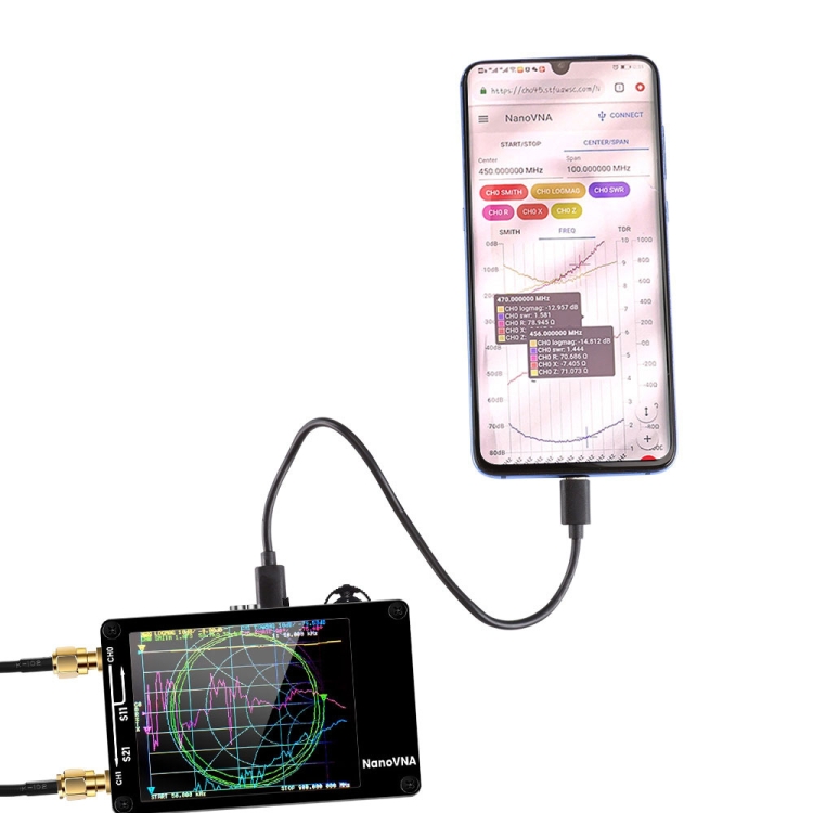 NANOVNA-H アップグレードバージョン 2.8 インチ TFT 50Khz-1.5