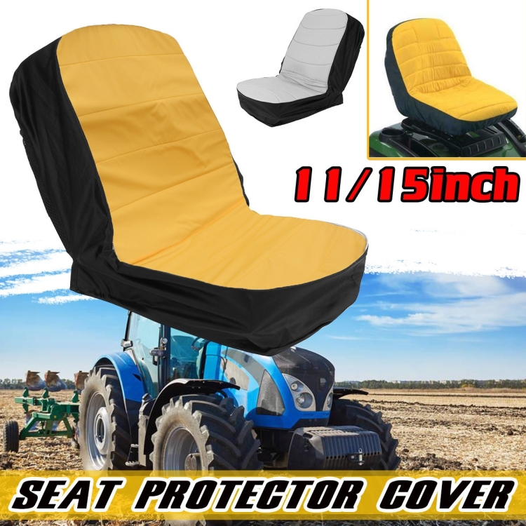 Staubdichter Sitzbezug für Grasschneider / landwirtschaftliche Fahrzeuge /  Gabelstapler / Traktor, Größe: 11 Zoll (Grau Schwarz)