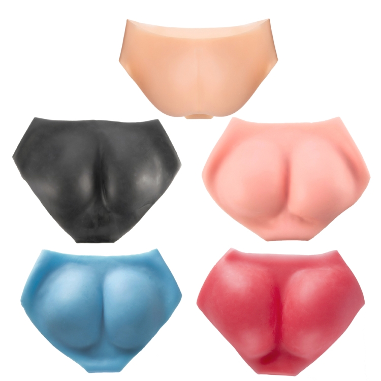 Low-waisted briefs + silicone beautiful buttocks fake ass ladies