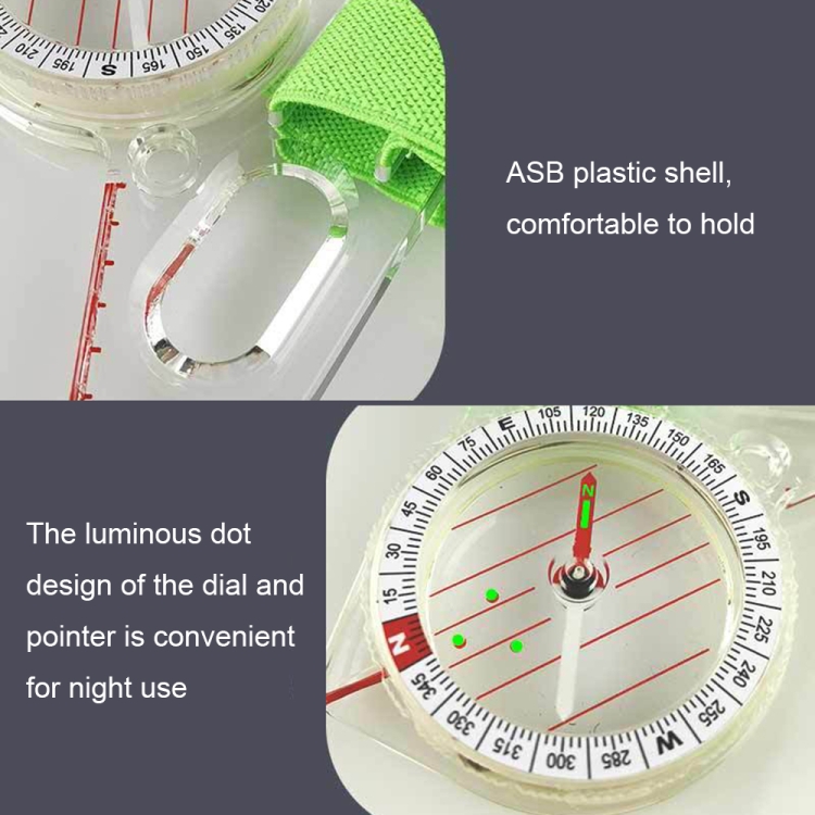 DJ47-1 Boussole portable pour pouce extérieur avec point lumineux