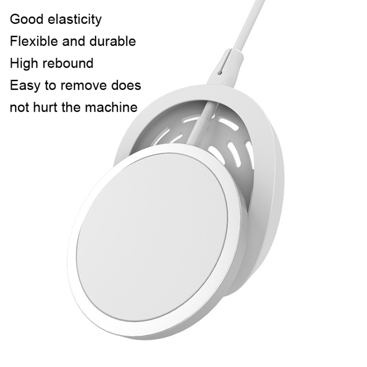 5pcs CP06 Magsafe Wireless Charger Silicone Protective Case(Grey) 5pcs CP06 Magsafe Wireless Charger Silicone Protective Case(Grey)