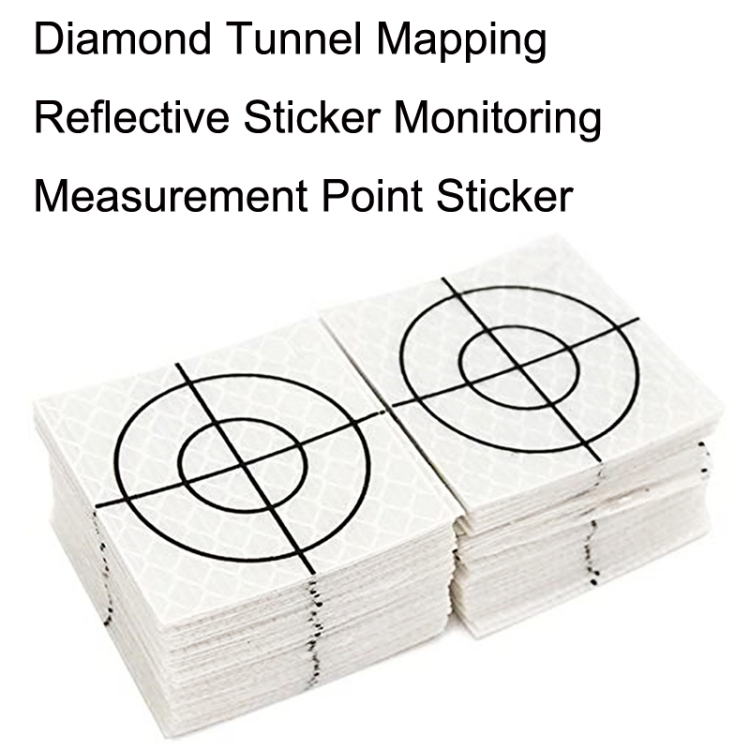 20 ชิ้น FP001 Diamond Tunnel Mapping สติกเกอร์สะท้อนแสงการตรวจสอบการวัด ...