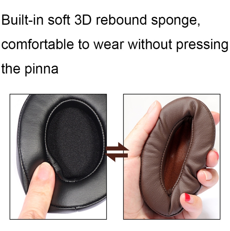 For Edifier W855BT 2pcs Headset Soft and Breathable Sponge Cover, Color: Black Protein For Edifier W855BT 2pcs Headset Soft and Breathable Sponge Cover, Color: Black Protein