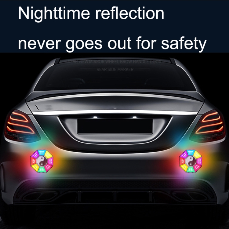 Reflektor Aufkleber Auto Außenzubehör Klebstoff reflektierende