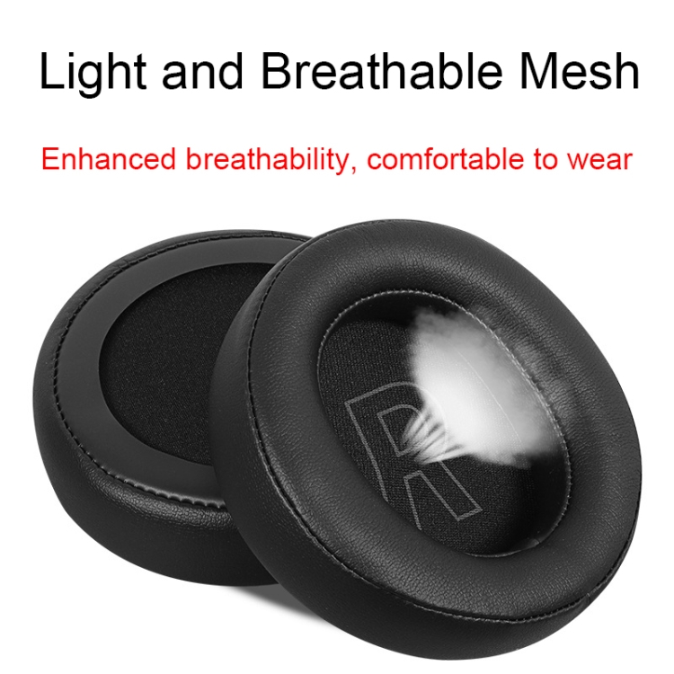 For Edifier G5BT 2pcs Leather Headset Breathable Sponge Cover(Black) For Edifier G5BT 2pcs Leather Headset Breathable Sponge Cover(Black)