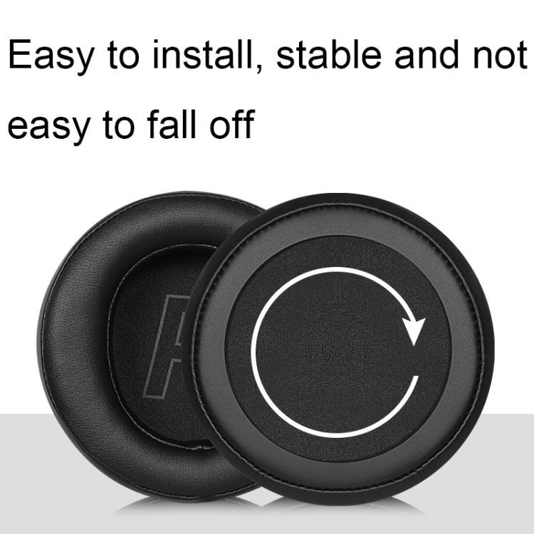 For Edifier G5BT 2pcs Leather Headset Breathable Sponge Cover(Black) For Edifier G5BT 2pcs Leather Headset Breathable Sponge Cover(Black)