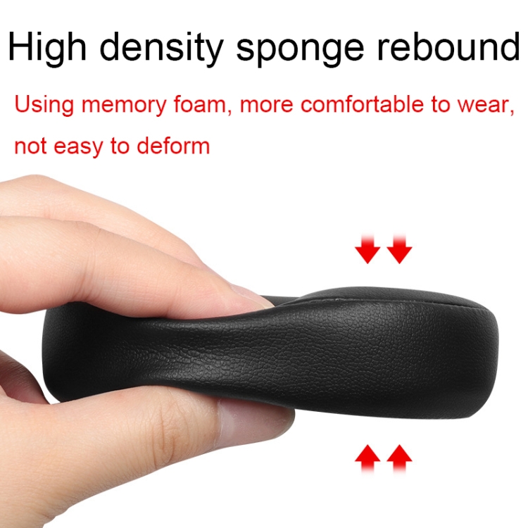 For Edifier G5BT 2pcs Leather Headset Breathable Sponge Cover(Black) For Edifier G5BT 2pcs Leather Headset Breathable Sponge Cover(Black)