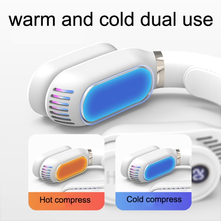 LB02 Refroidisseur et réchauffeur de cou suspendu USB Ventilateur de cou  suspendu sans feuille portable (rose)