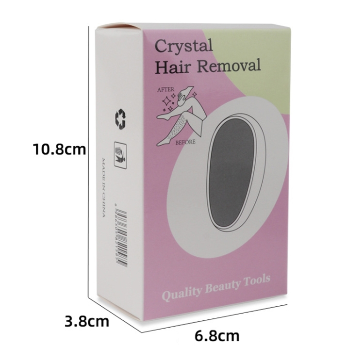 XHJ241 Dispositivo manual de depilación de vidrio Exfoliante físico Herramienta de depilación conveniente (rosa roja) - B2