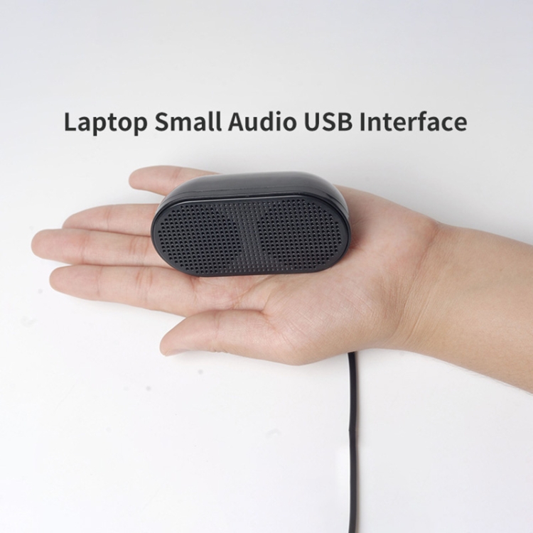 Tarjeta de sonido USB 5002 Altavoces pequeños para computadora Mini audio de escritorio (negro) - B3
