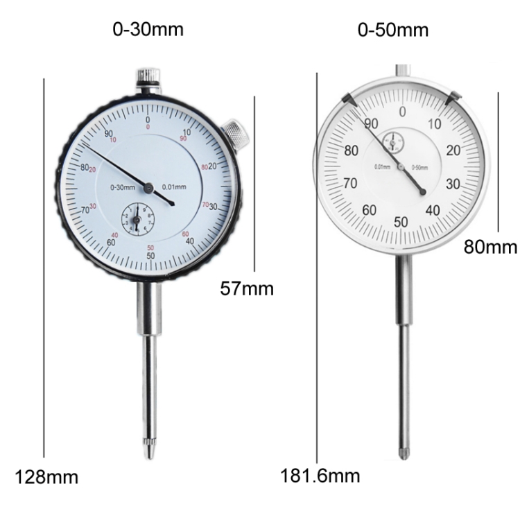 0.01mm High-precision Large Dial Pointer Dial Indicator, Specification ...