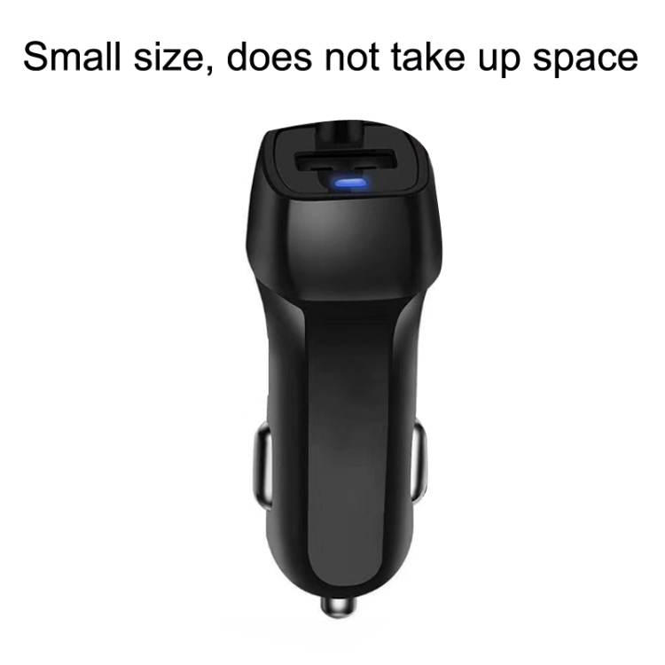 522AL Fast Charging With Cable Car Charging, Output Interface: Type-C/USB-C (Black)