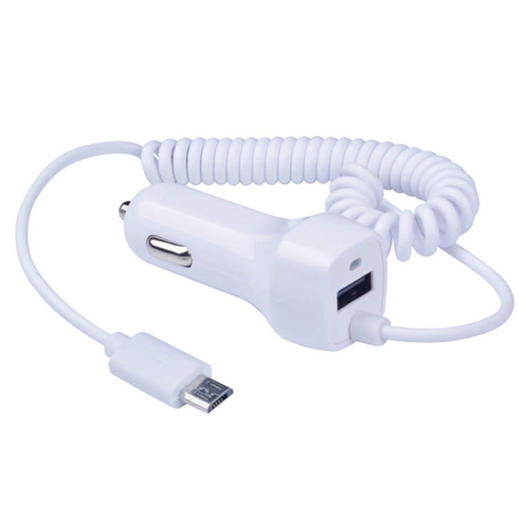 522AL Fast Charging With Cable Car Charging, Output Interface: Micro USB (White) 522AL Fast Charging With Cable Car Charging, Output Interface: Micro USB (White)