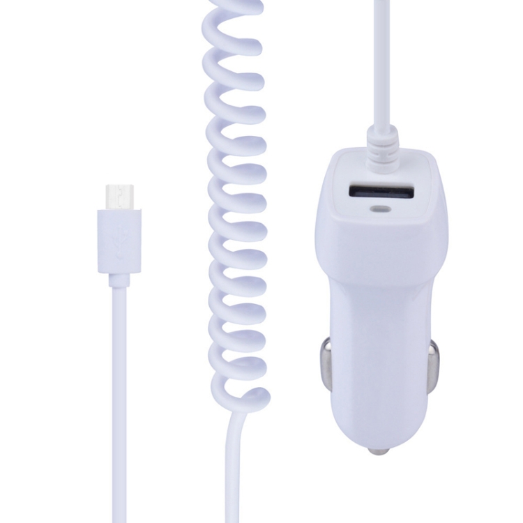 522AL Fast Charging With Cable Car Charging, Output Interface: Micro USB (White) 522AL Fast Charging With Cable Car Charging, Output Interface: Micro USB (White)