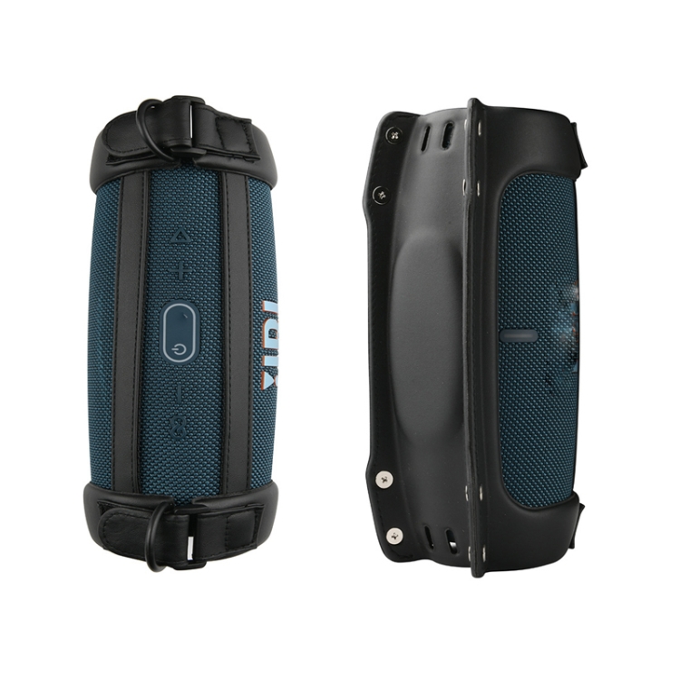 For JBL Charge5 PU Crossbody Shoulder Strap EVA Speaker Protection Case(Black) For JBL Charge5 PU Crossbody Shoulder Strap EVA Speaker Protection Case(Black)