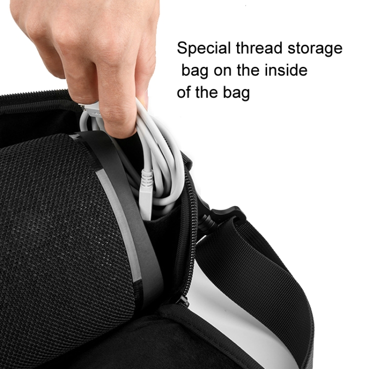 For Sony SRS-XB43 Speaker Carrying Bag Travel Storage Bag Crossbody Bag(Black) For Sony SRS-XB43 Speaker Carrying Bag Travel Storage Bag Crossbody Bag(Black)