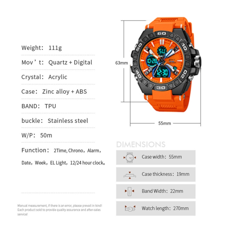 STRYVE S8026 スポーツ カラフル ナイトライト 電子防水時計 多機能 学生用腕時計 (カラフルブラック)