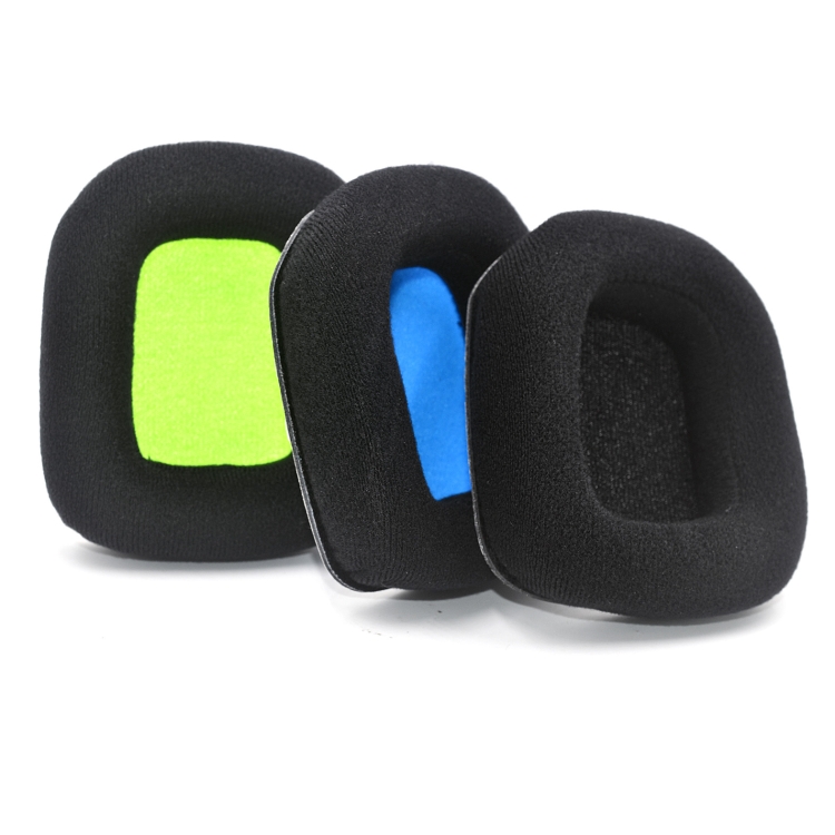 For Logitech Astro A20 2pcs Fleece Memory Foam Headphone Covers Earmuffs(Full Black) For Logitech Astro A20 2pcs Fleece Memory Foam Headphone Covers Earmuffs(Full Black)
