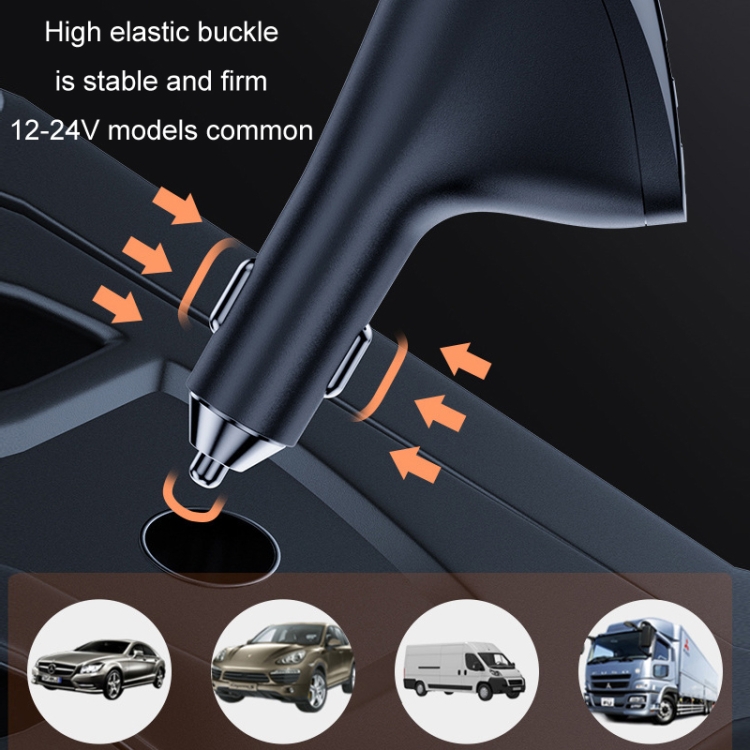 Car Charger Multifunctional Digital Display QC Charging Cigarette Lighter Adapter, Model: AAC Dual USB Car Charger Multifunctional Digital Display QC Charging Cigarette Lighter Adapter, Model: AAC Dual USB