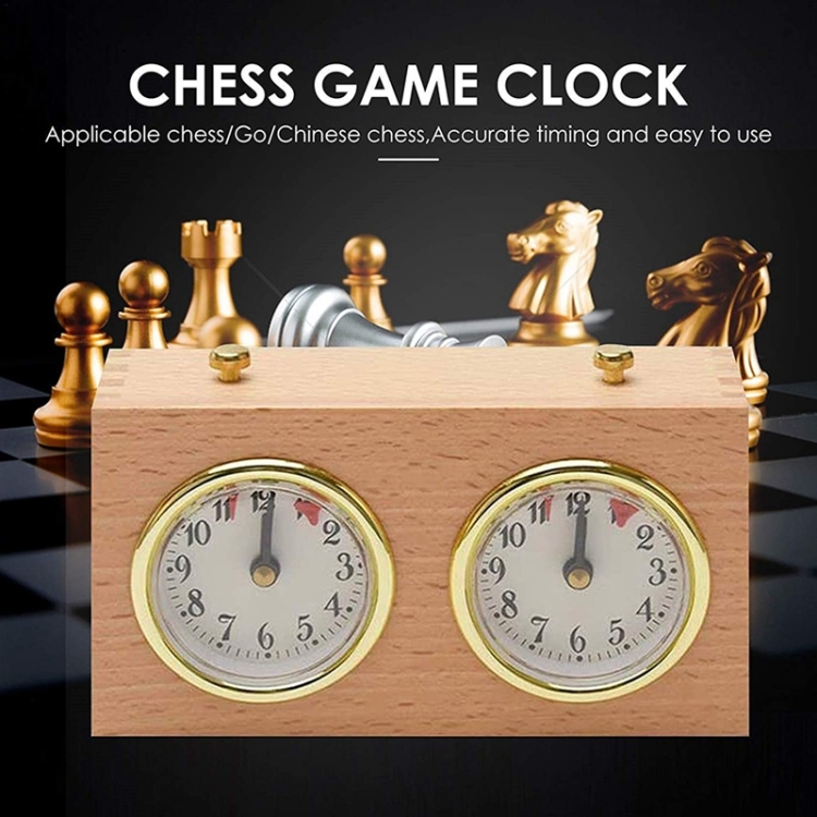 Relógio de xadrez mecânico para relógio temporizador de jogo de
