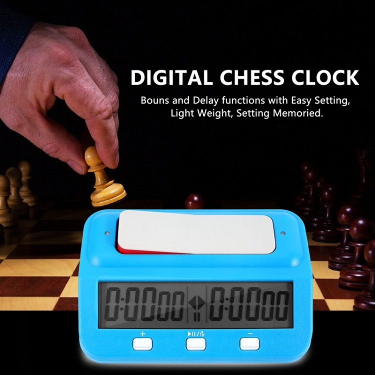 Jogo de tabuleiro digital internacional xadrez relógio temporizador  contagem para baixo com torneio e tempo de