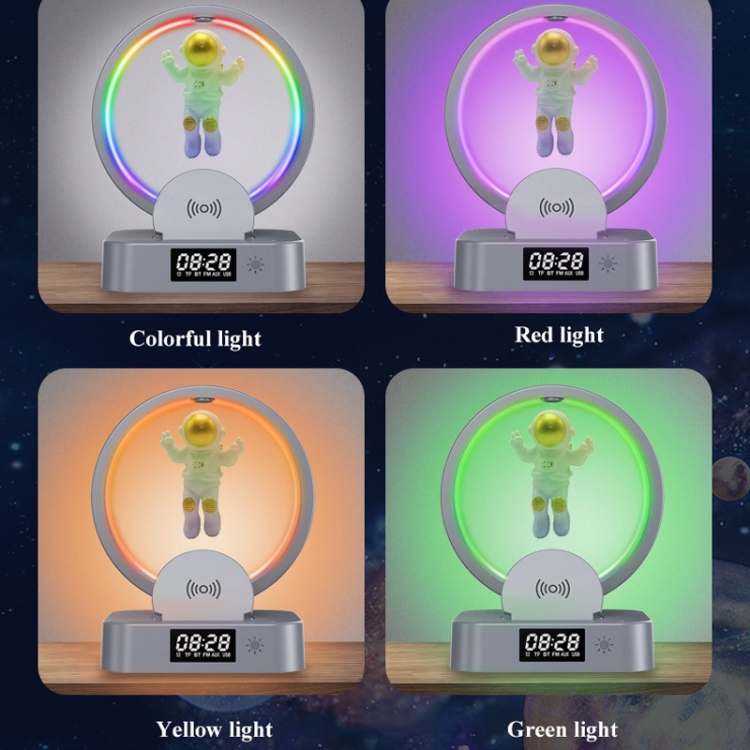 Y-558 Magnetic Levitation Astronaut TWS Bluetooth Speaker With RGB Light,Style: Golden Wireless Charging Y-558 Magnetic Levitation Astronaut TWS Bluetooth Speaker With RGB Light,Style: Golden Wireless Charging
