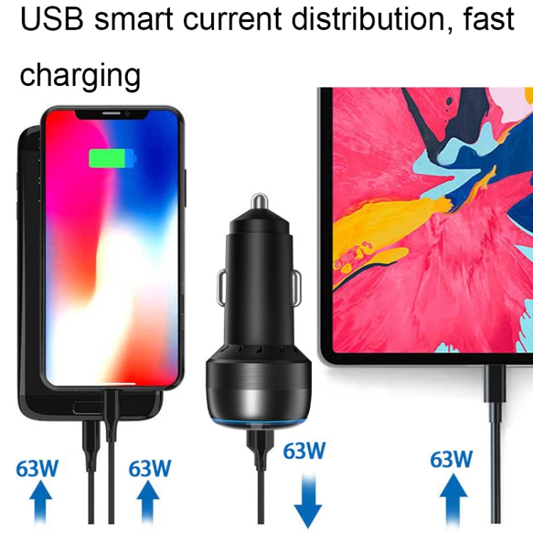 IBD355-1UC 18W+45W Smart Car Charger Dual-port Metal Phone Fast Charger(QC3.0+PD 3.0) IBD355-1UC 18W+45W Smart Car Charger Dual-port Metal Phone Fast Charger(QC3.0+PD 3.0)